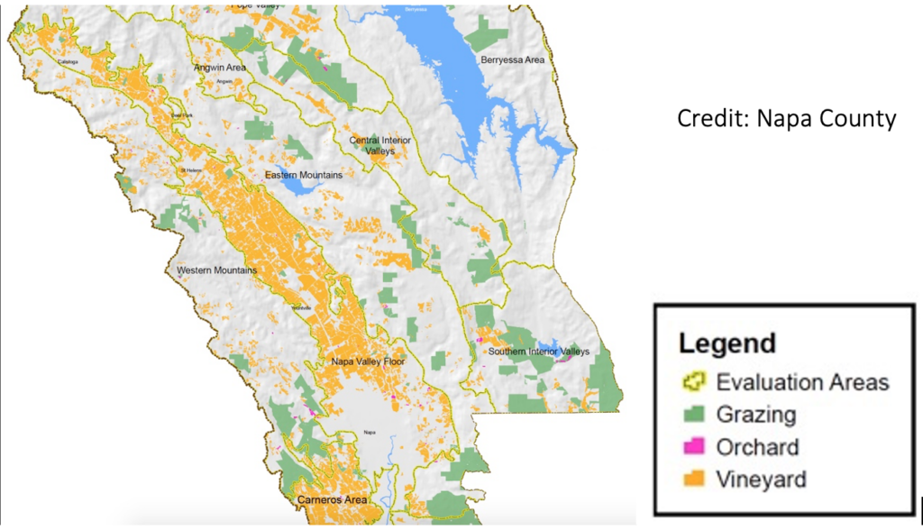 Napa land planted chart.